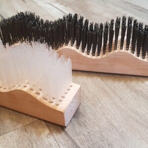 Corrugated Roof Brush - Nylon or Steel Wire Bristles