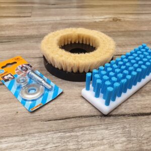 Stained Glass Lead Light Polishing and Putty Brush Kit