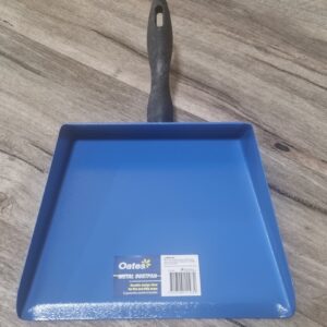 Heavy Duty Metal Fire Shovel Dustpan (BLUE)